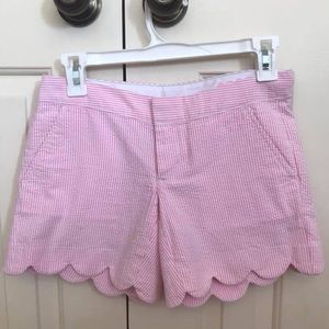 Lilly Pulitzer pink seeesucker shorts